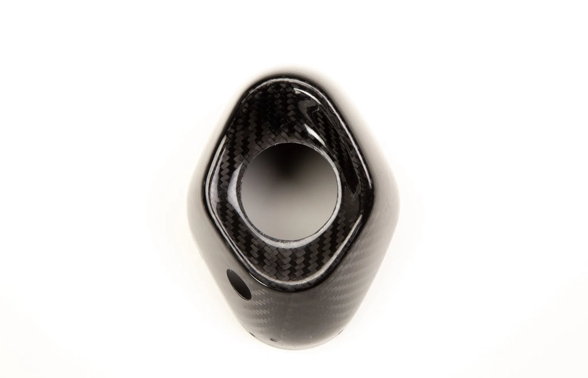 Yoshimura RS9 Carbon Fiber End Cap Cover RIght Side
