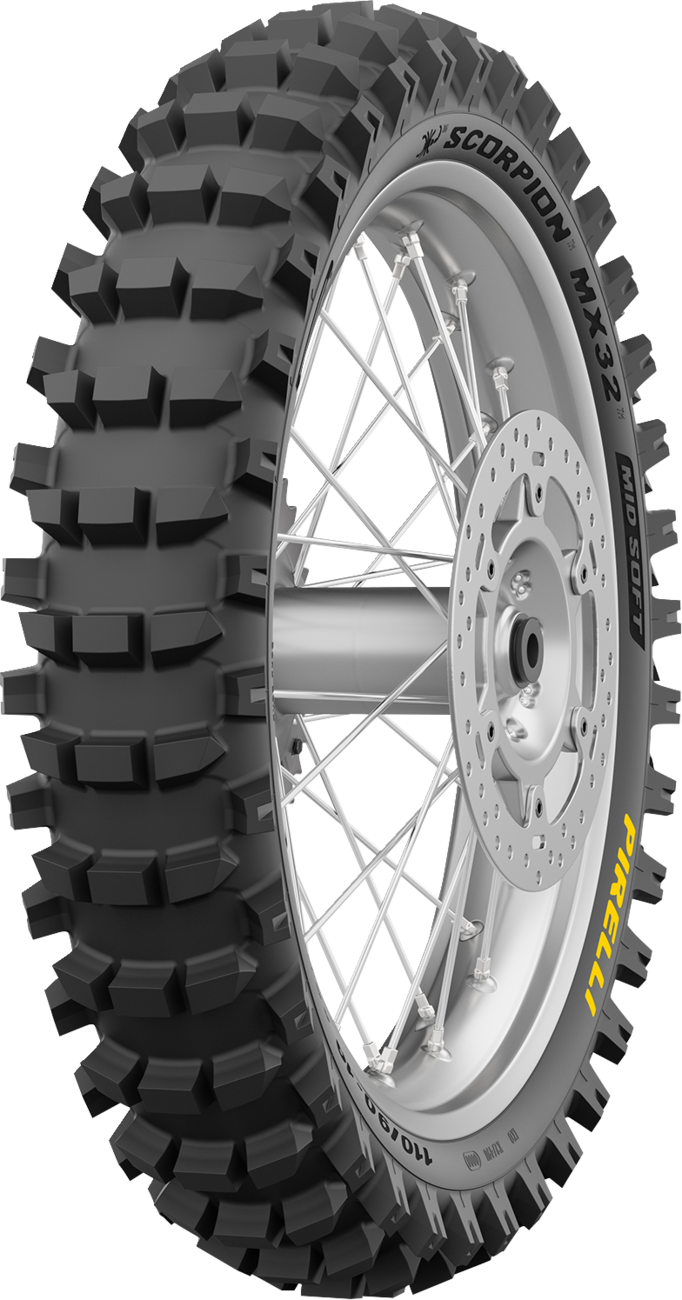 Pirelli Tire - Scorpion™ MX32 Mid Soft - Rear - 110/90-19 - 62M