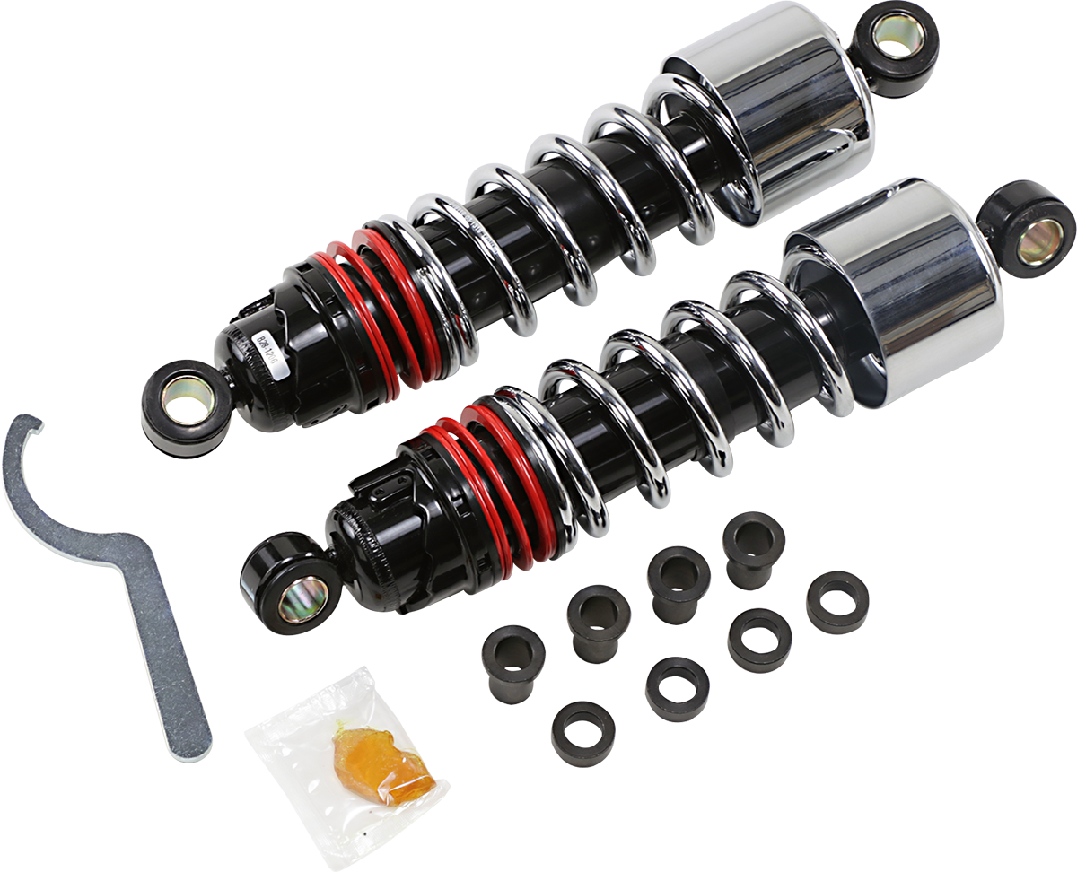 Burly Brand Slammer Plus Shocks - 10.5" - Chrome - XL