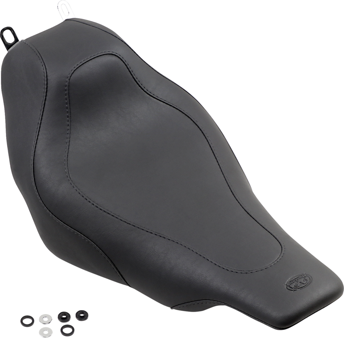 Mustang Tripper™ Solo Seat - Without Backrest - Stitched - Black - FLH/FLT '97-'07