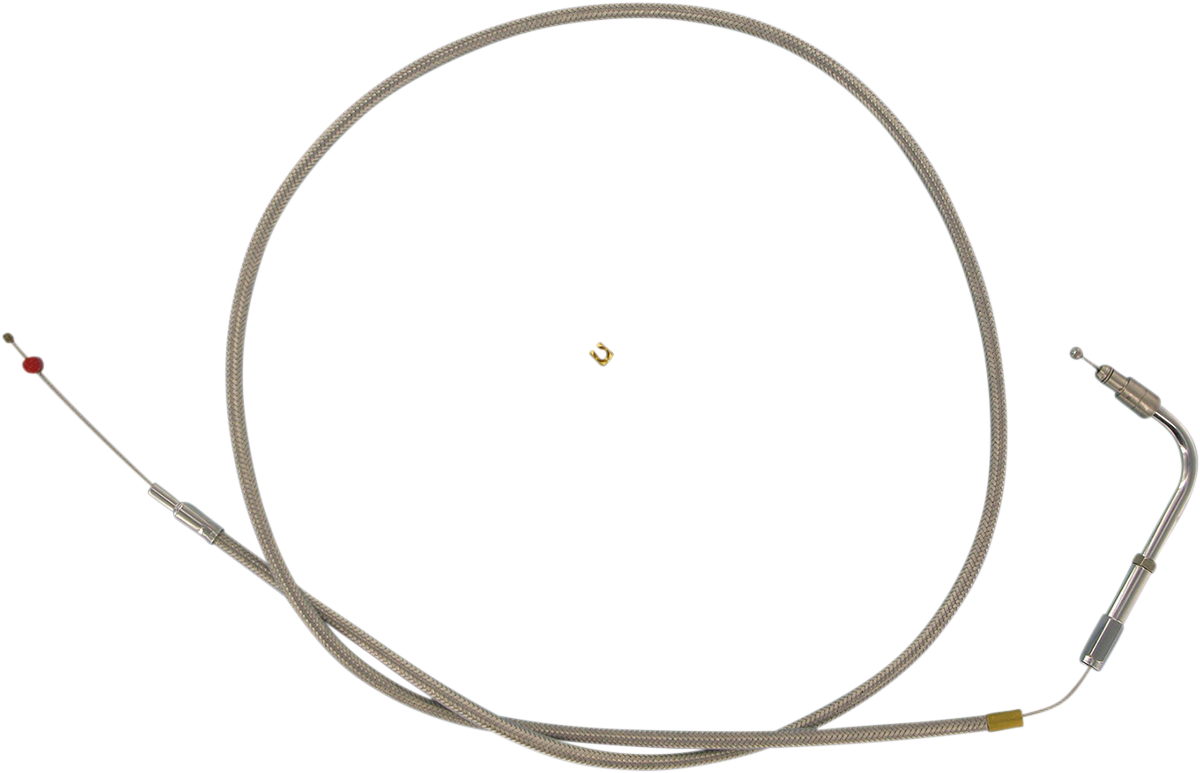 Barnett Stainless Steel Throttle Cable - +6" - '96-'00 Softail