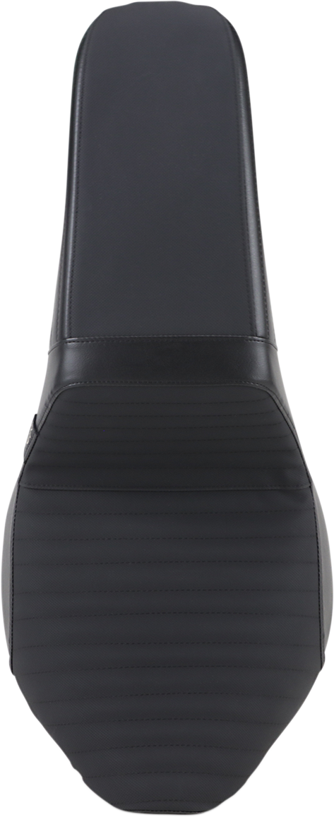 Le Pera Kickflip Seat - Pleated W/ Gripp Tape - Black - Softail '18-'23