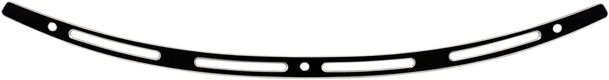 Memphis Shades Windshield Trim - Black - Slots - FLH