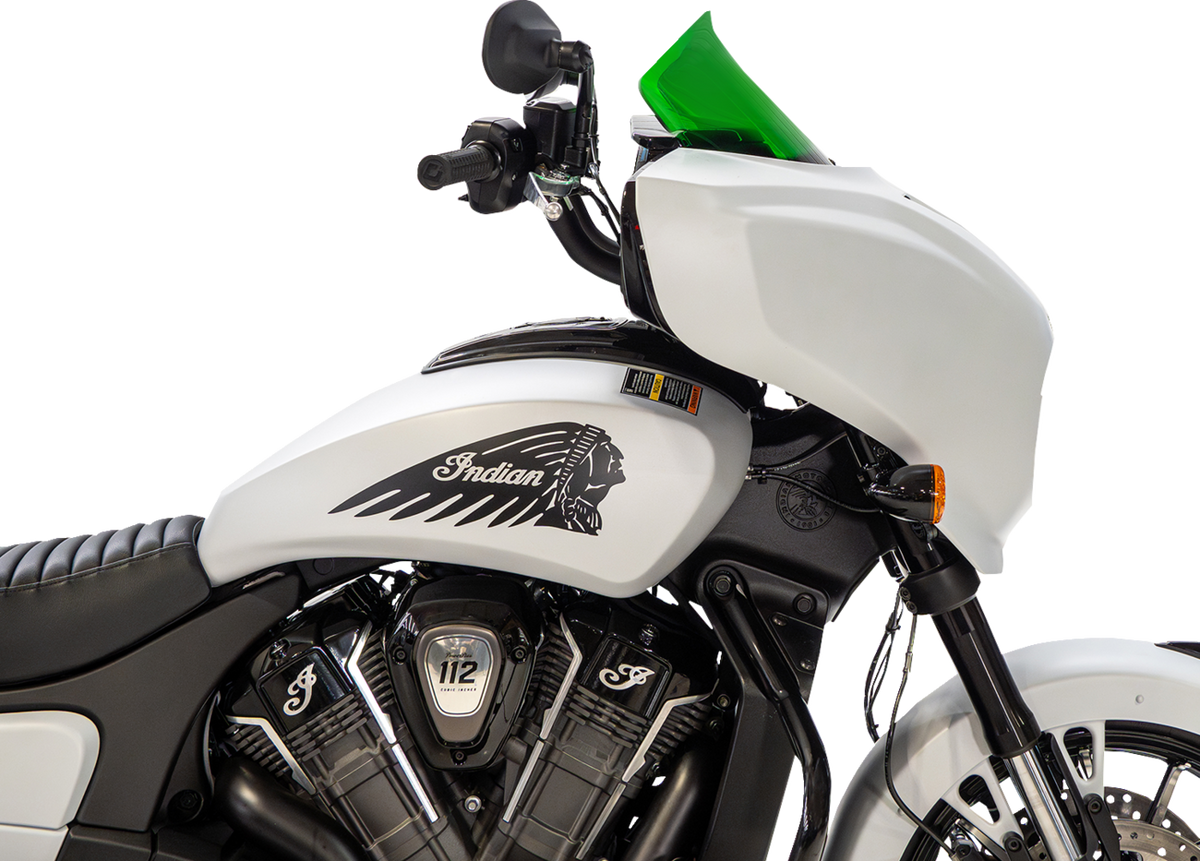 Klock Werks Windshield - 9" - Green - Chieftain PowerPlus/Roadmaster PowerPlus