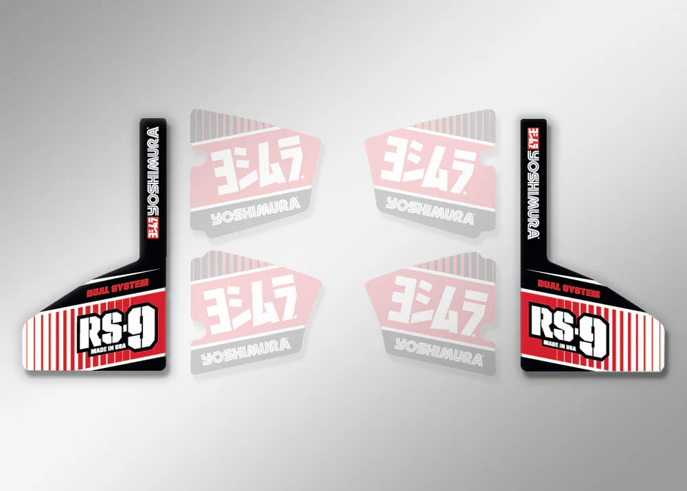 Yoshimura Rs9 V2 Canister Decal, LH & RH