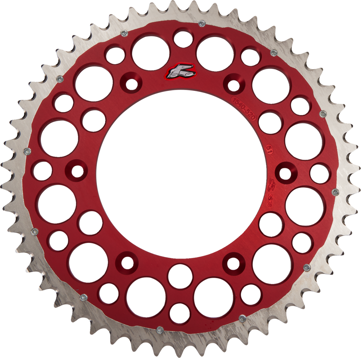Renthal Twinring™ Rear Sprocket - 51 Tooth - Red - Honda
