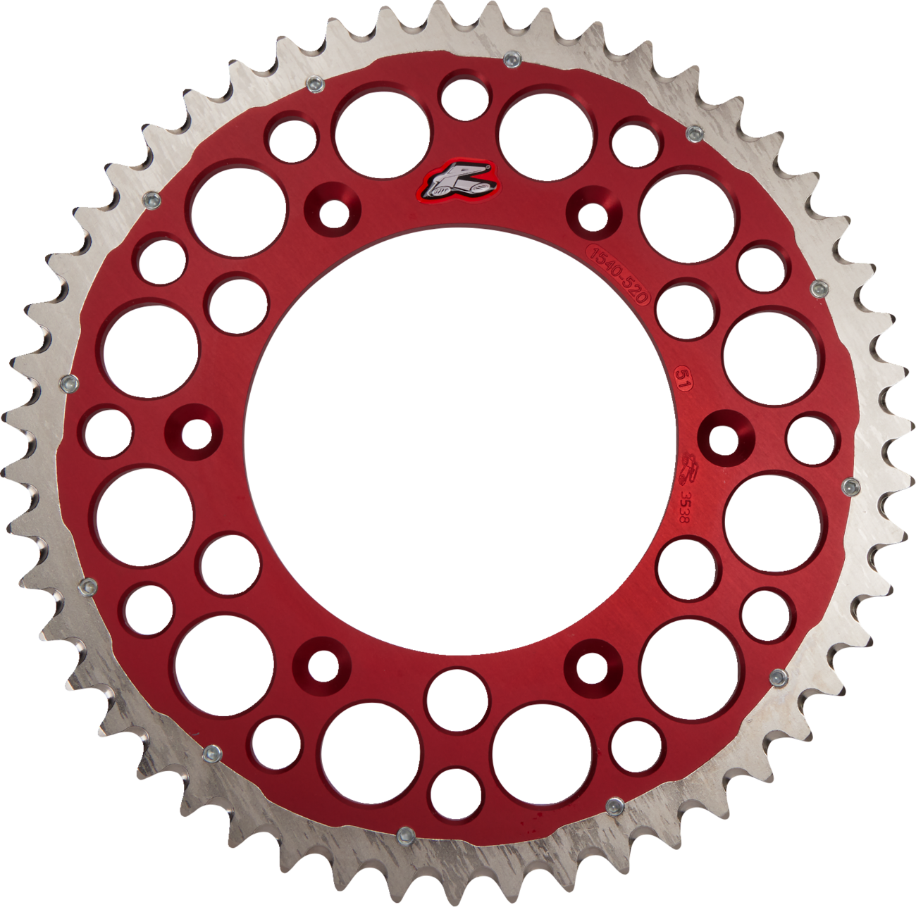 Renthal Twinring™ Rear Sprocket - 51 Tooth - Red - Honda