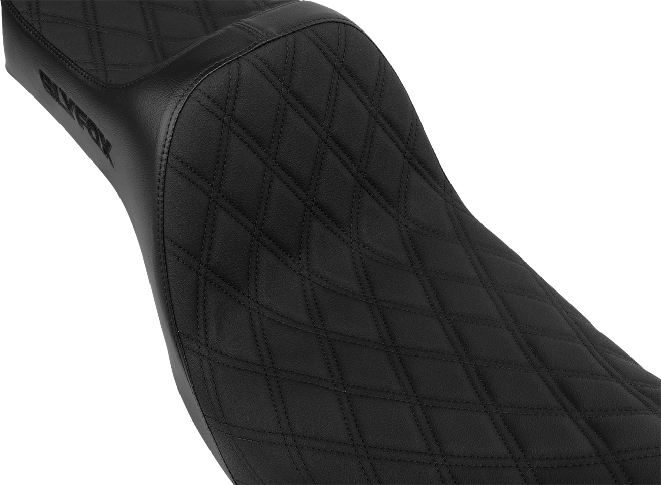 Slyfox High Noon Seat - Double Diamond - Black Logo - Black Stitch - FXD/FLD '06-'17