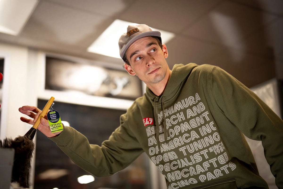 Yoshimura Intro Pull Over Hoodie Army Green