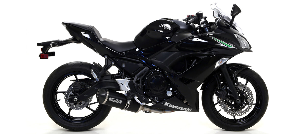 Arrow Race-Tech Aluminium Dark" Slip On With Carbon End Cap"
