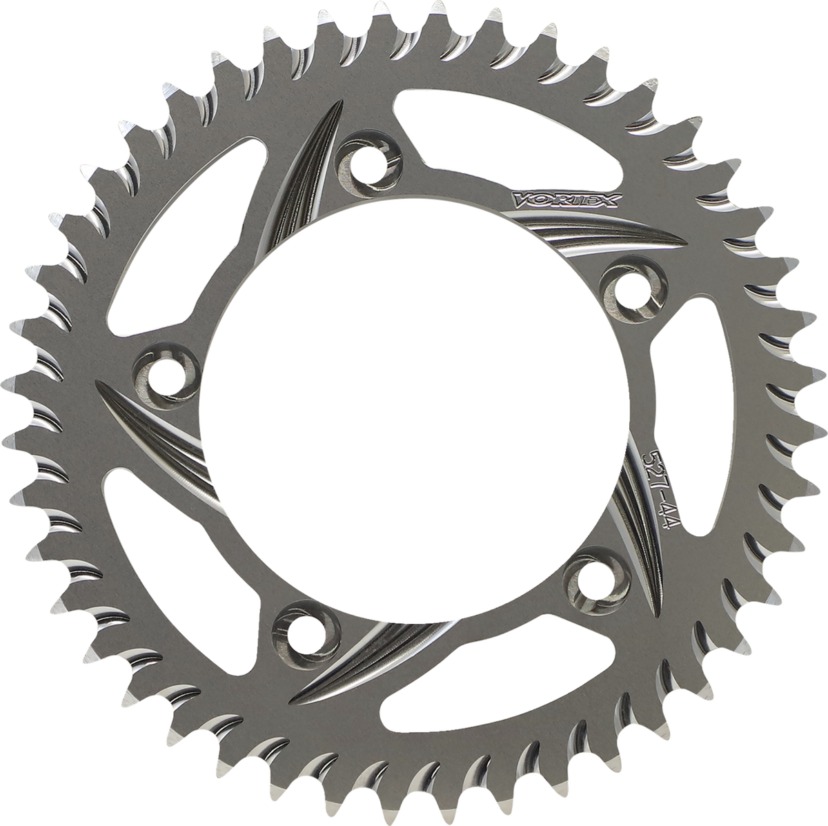 Vortex Aluminum Sprocket - Silver - Rear - 44 Tooth