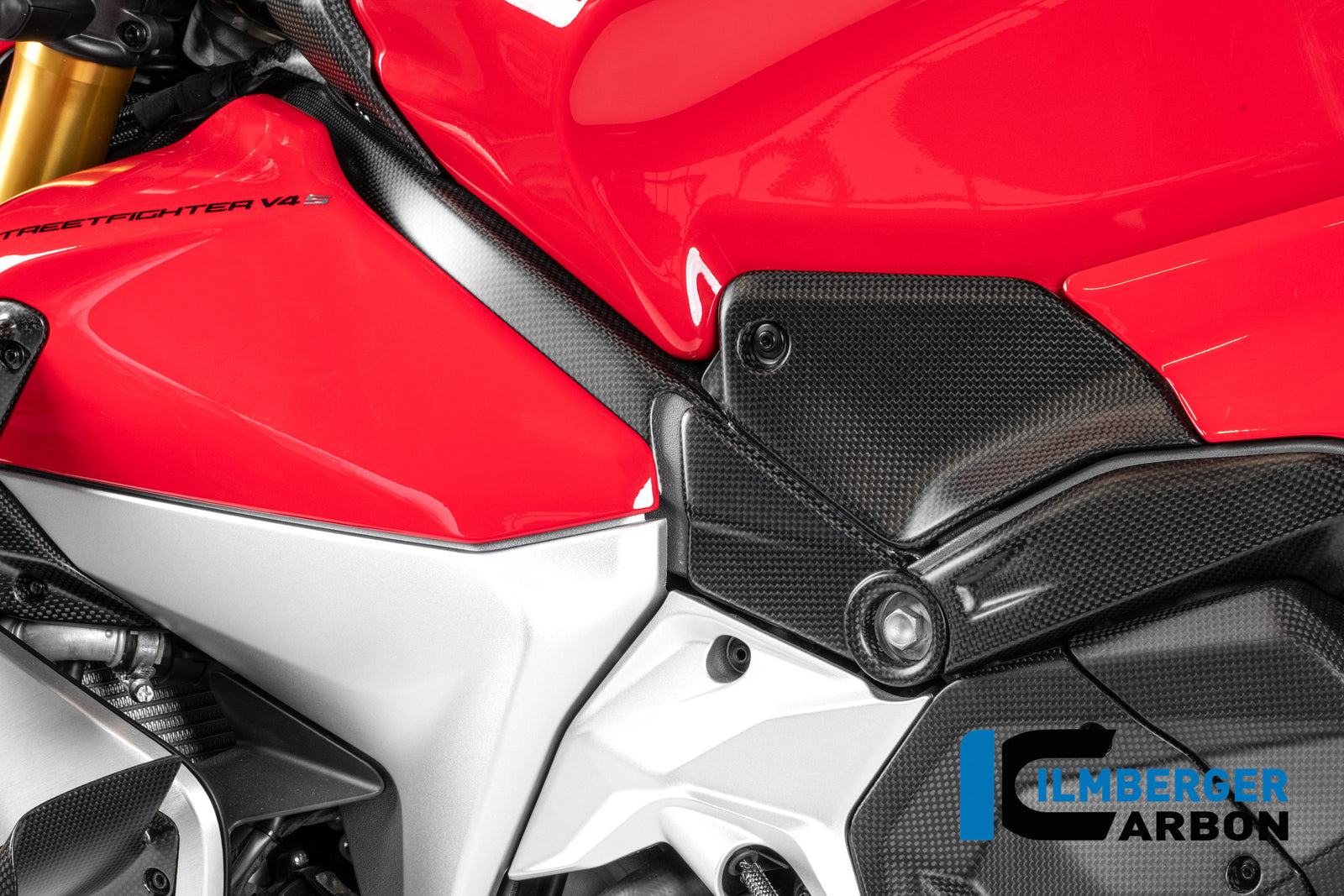 Ilmberger Carbon Lower Tank And Frame Cover Left Ducati Panigale V4 2025-2026 - Matte / Plain