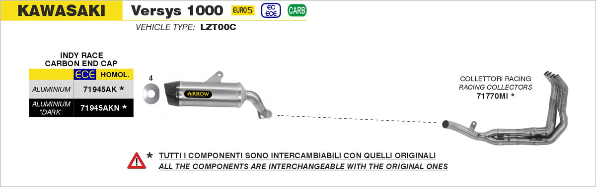 Arrow 71770MI Racing Headers