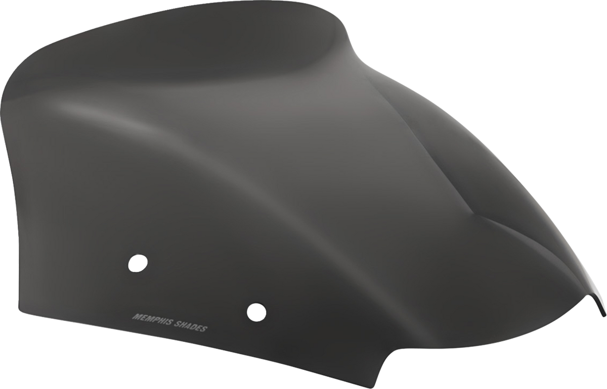 Memphis Shades Spoiler Windshield - 6" - Dark Black Smoke - FLTR