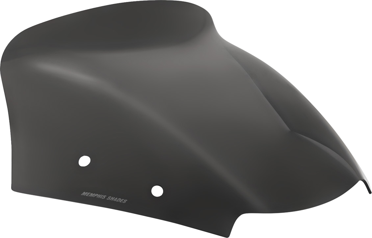 Memphis Shades Spoiler Windshield - 6" - Dark Black Smoke - FLTR