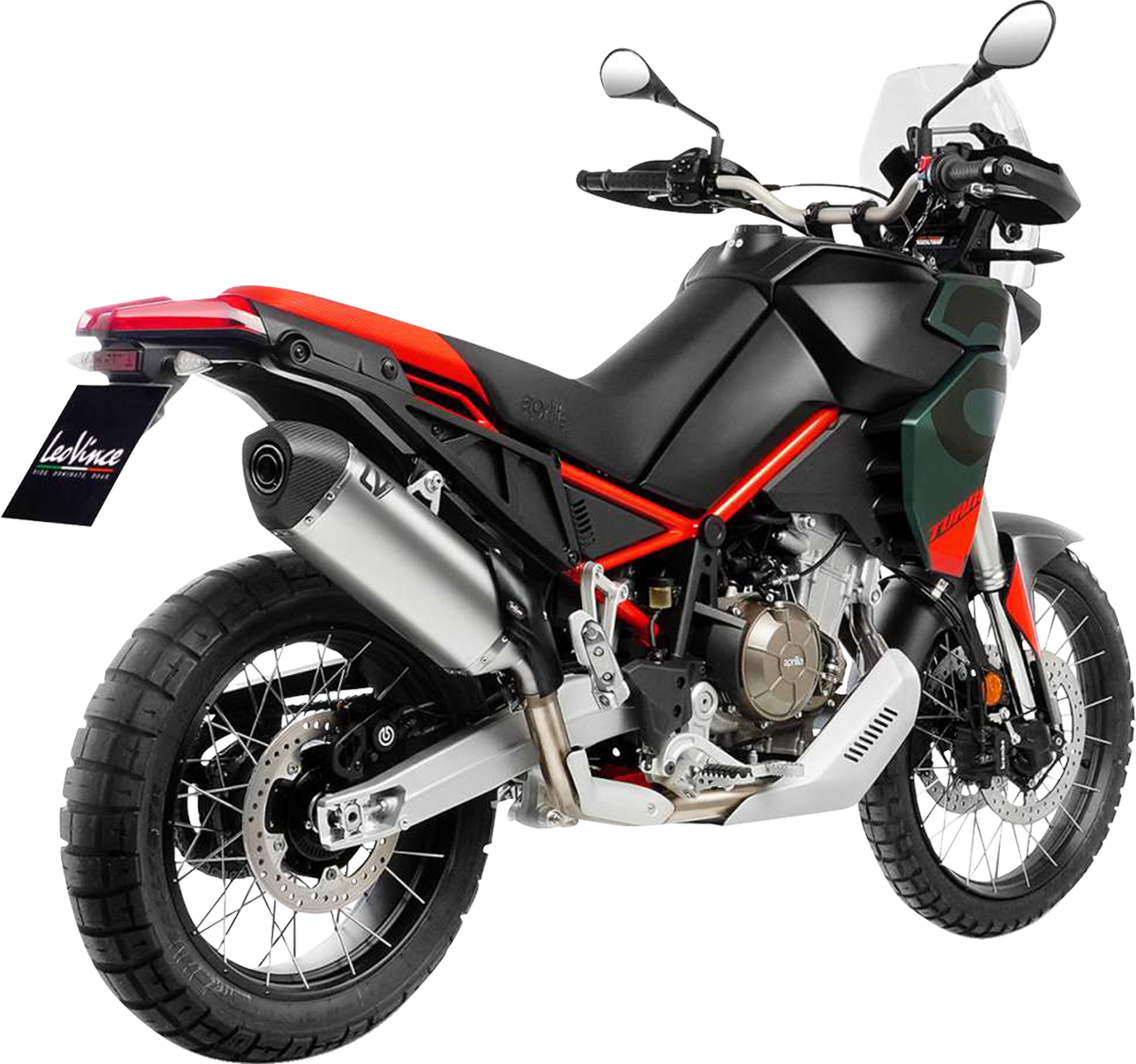 LeoVince LV-14 Slip-On Muffler - Stainless Steel - Aprilia Tuareg 660