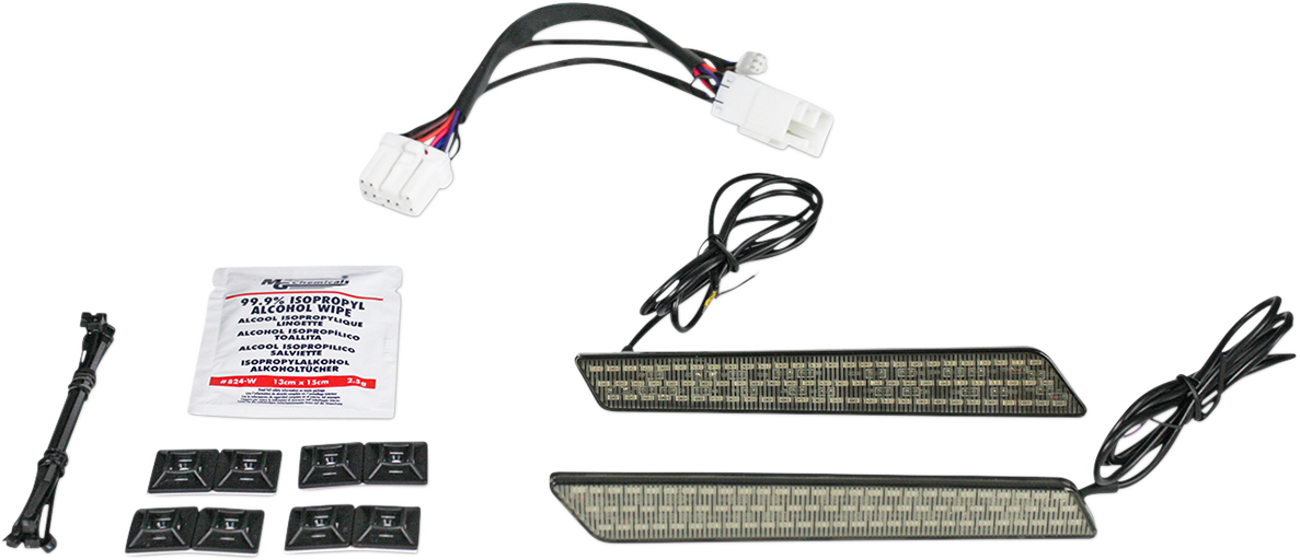 Custom Dynamics Saddlebag Latch Lights - '97-'13 - Smoke