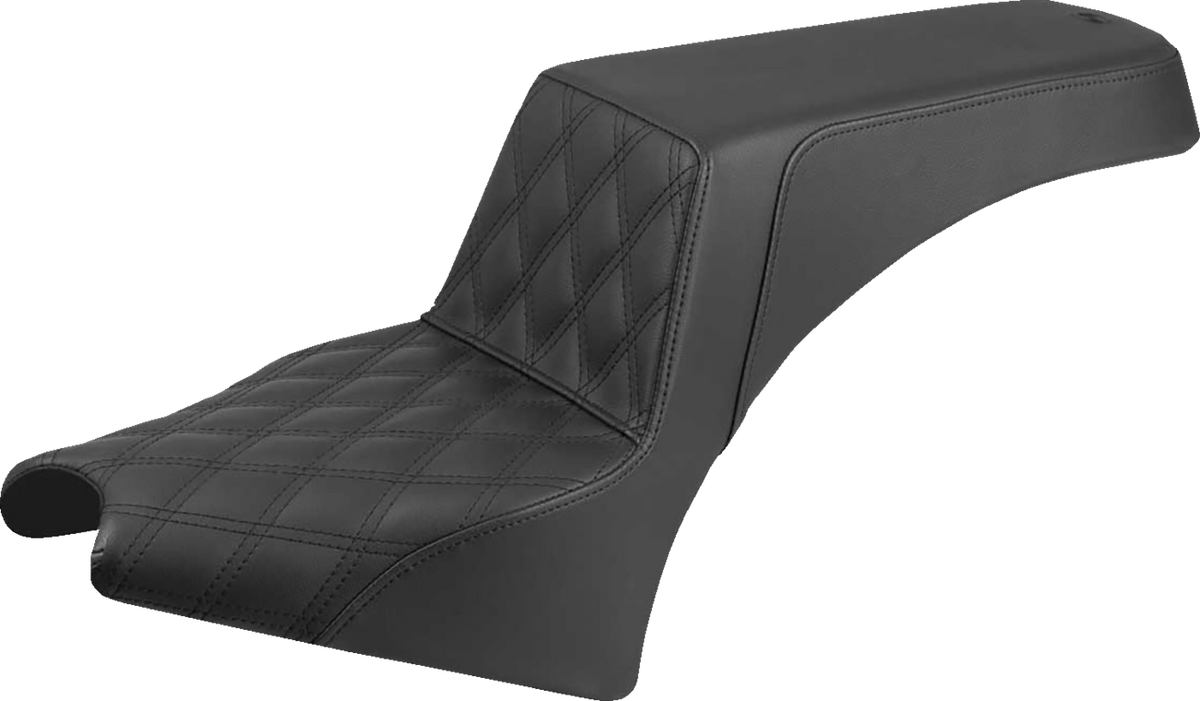 Saddlemen Step-Up Seat - Driver Lattice Stitch - Black - Indian Scout '25