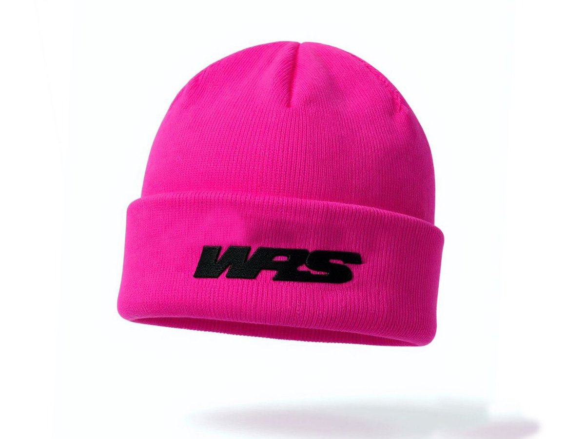WRS Original Fluo Pink Winter Hat With Embroidered Logo