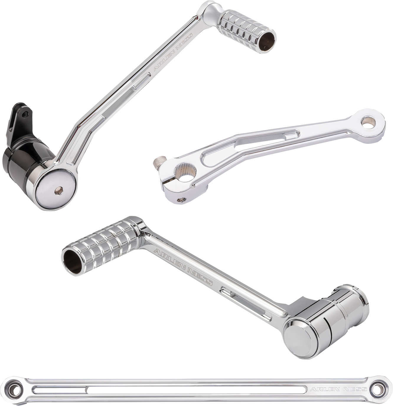 Arlen NESS SpeedLiner Foot Control Kit W/ Toe Shifter - Solo - Chrome