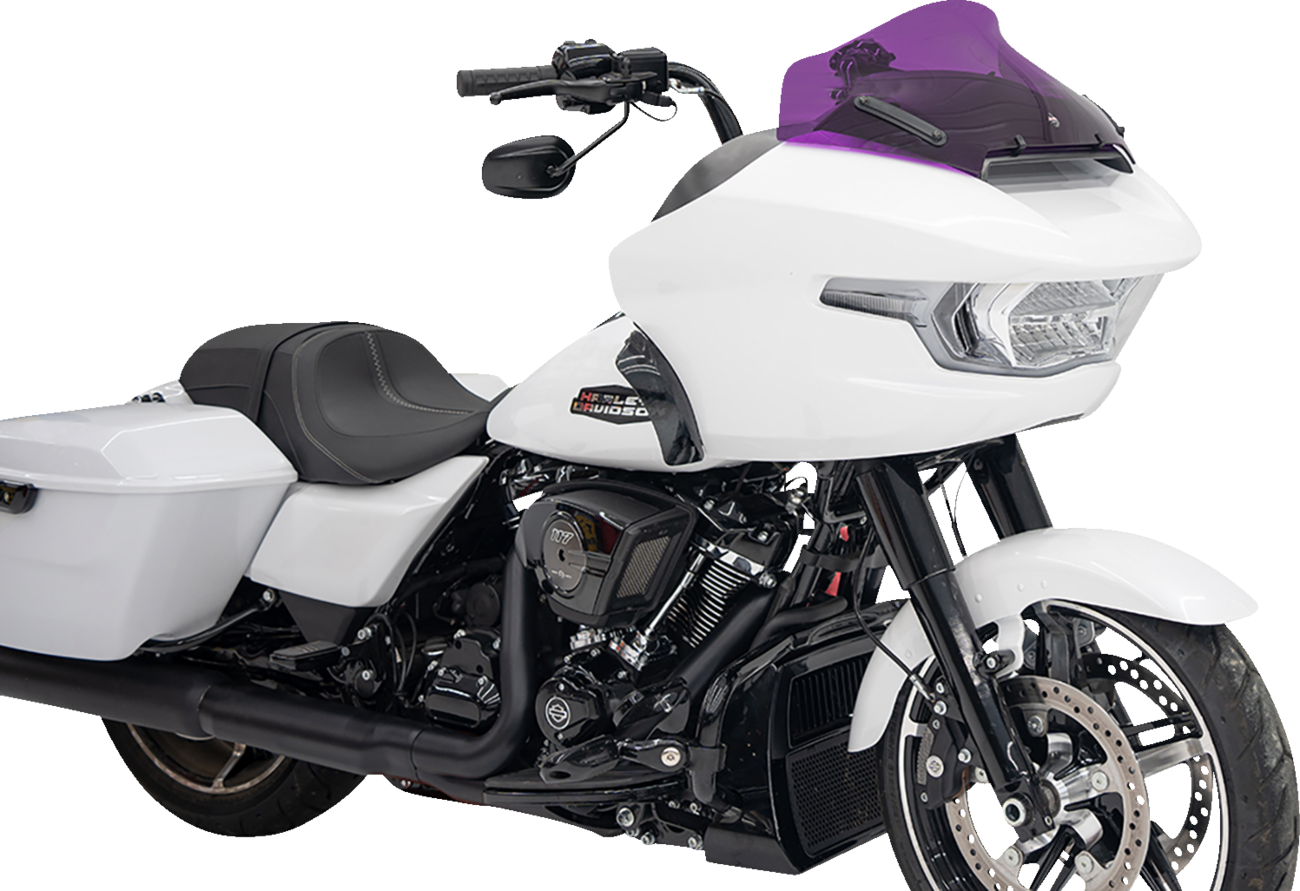 Klock Werks Kolor Flare® Windshield - 10" - Purple - '23-'25 FLTRX
