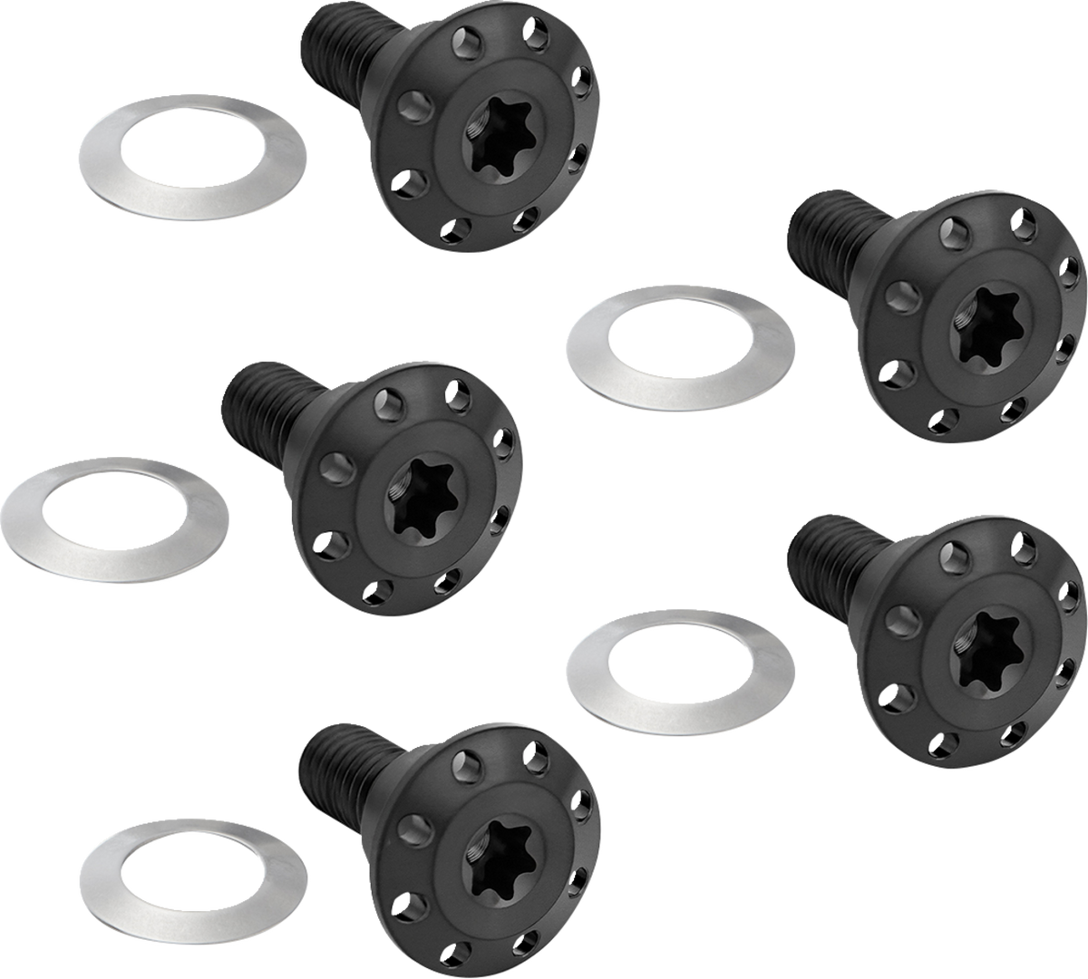 Arlen NESS Bolt Kit - Holeshot/Front/Floating/Brake Rotor - Spoke Mount - Black - 5 Pack