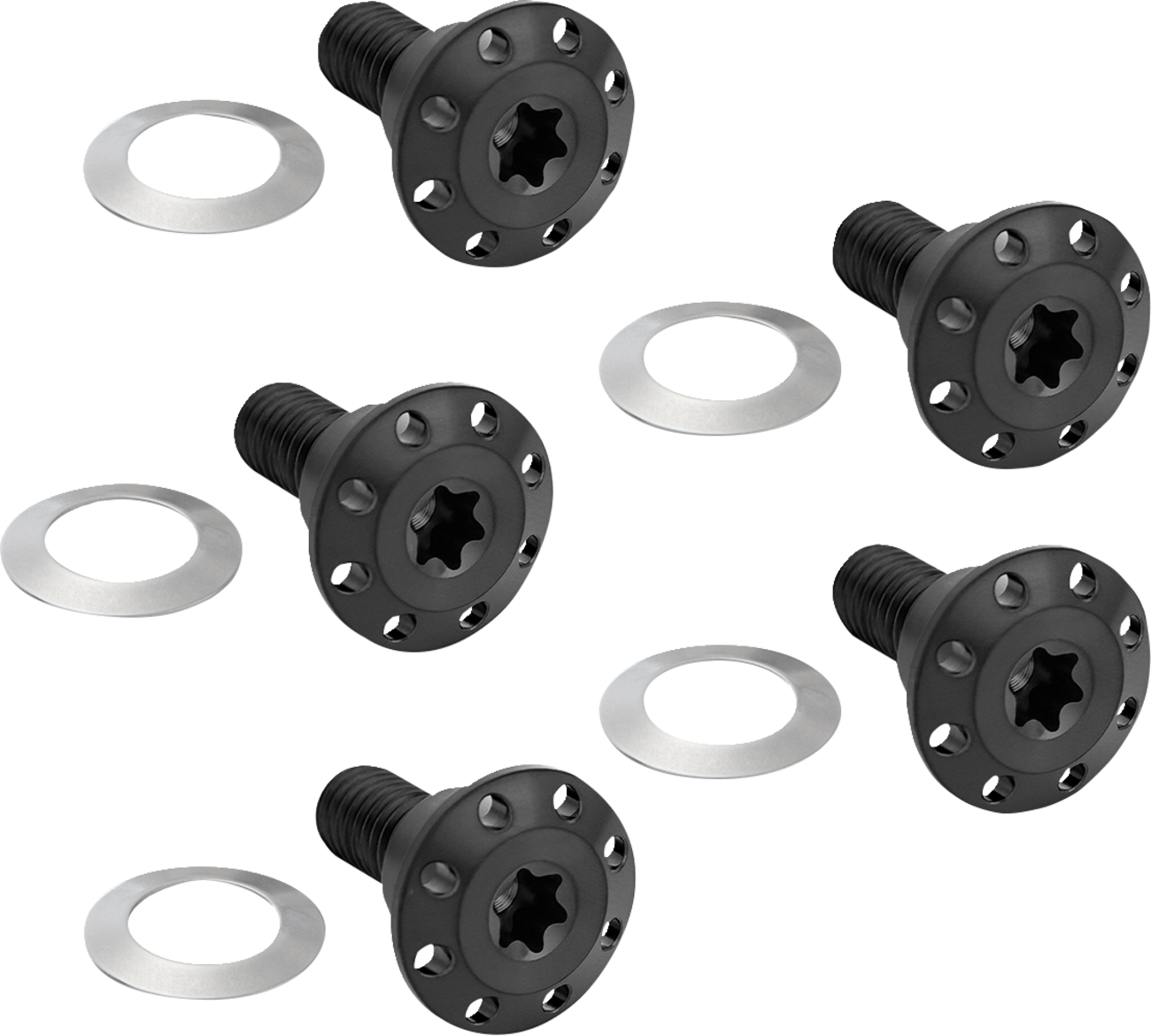 Arlen NESS Bolt Kit - Holeshot/Front/Floating/Brake Rotor - Spoke Mount - Black - 5 Pack