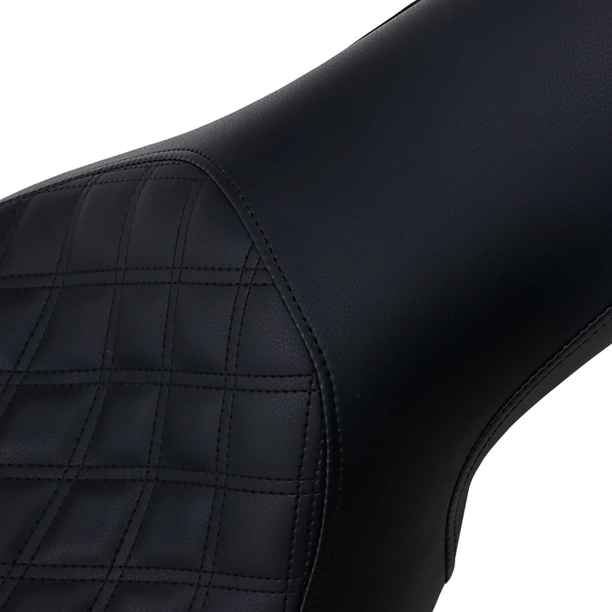 Saddlemen Profiler Seat - Front Lattice/Rear Smooth - Black - FL/FX '06-'17
