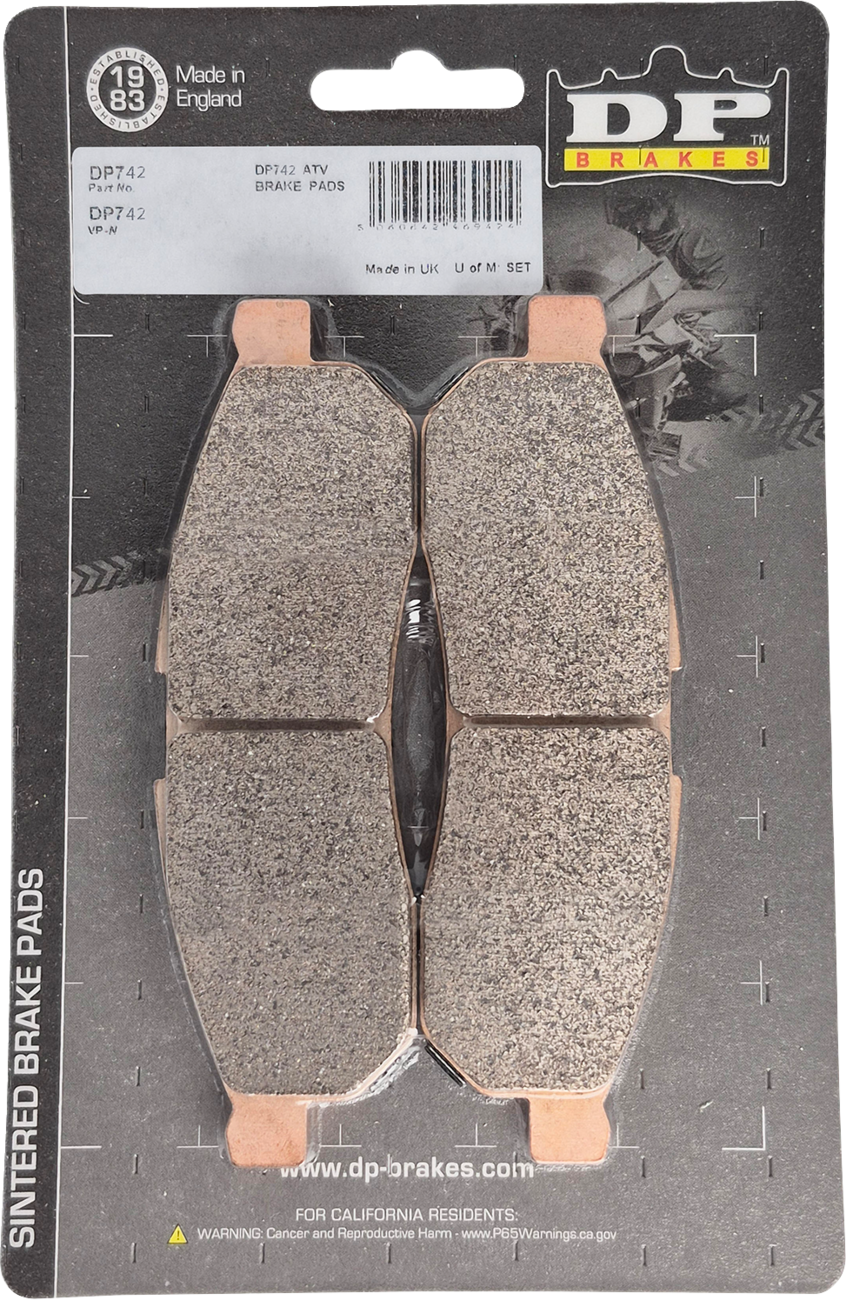 DP Brakes Sintered Brake Pads - Polaris XD1500