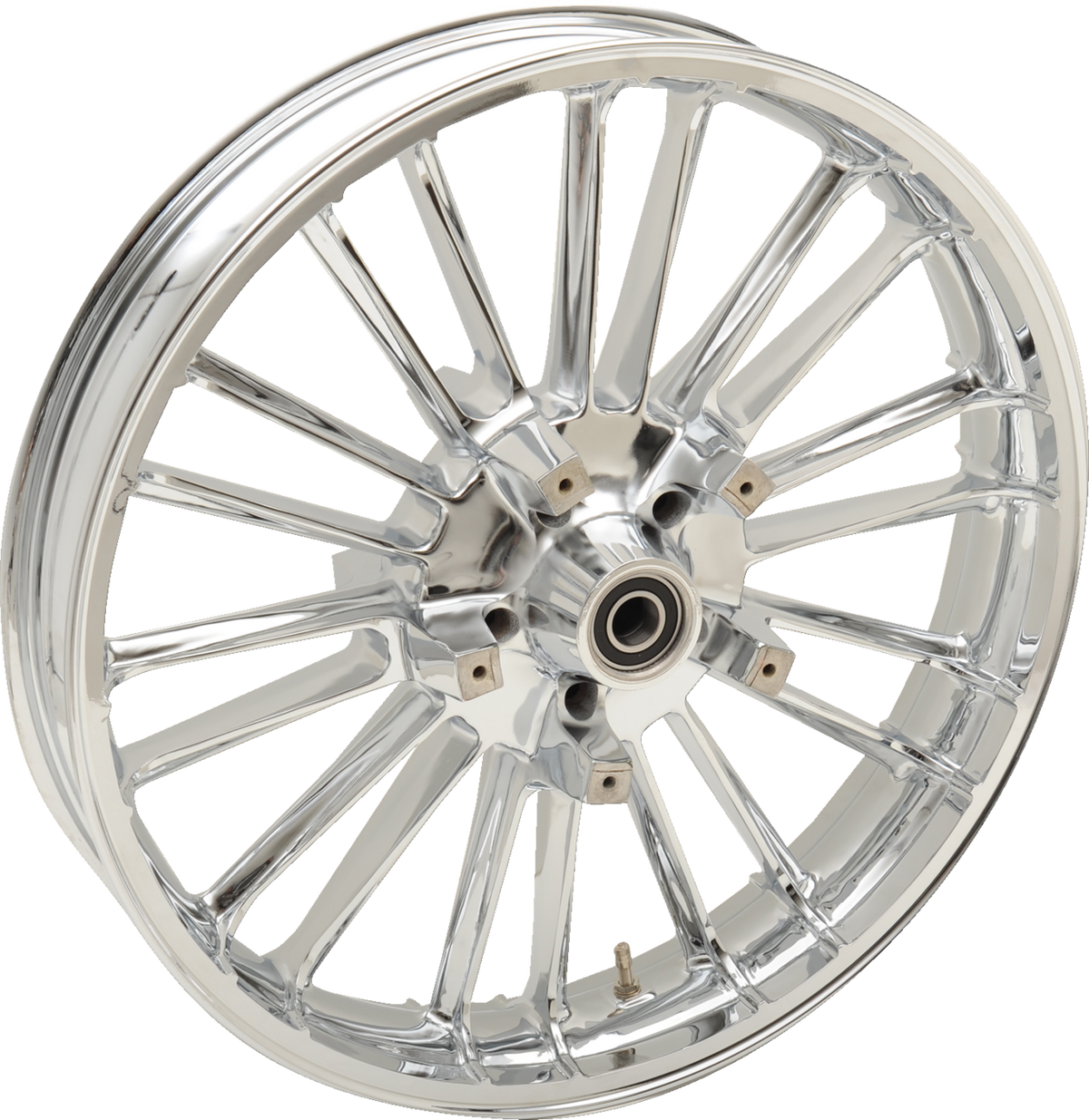 Coastal Moto Wheel - Atlantic 3D - Front - Dual Disc/Without ABS - Chrome - 21x3.5 - '08+ FL