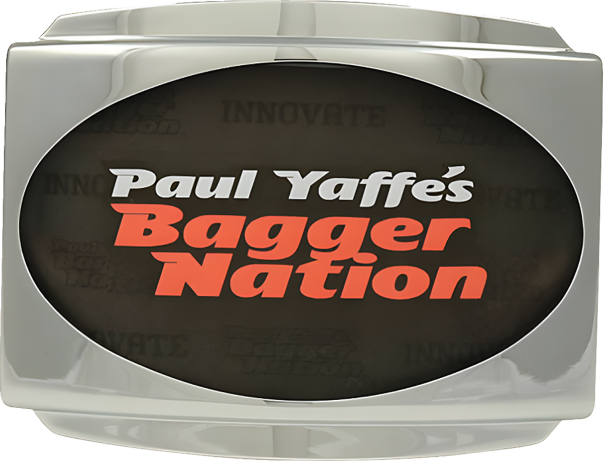 Paul Yaffe Bagger Nation License Plate Frame - Chrome
