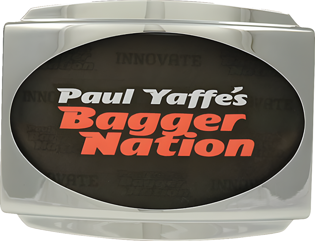 Paul Yaffe Bagger Nation License Plate Frame - Chrome