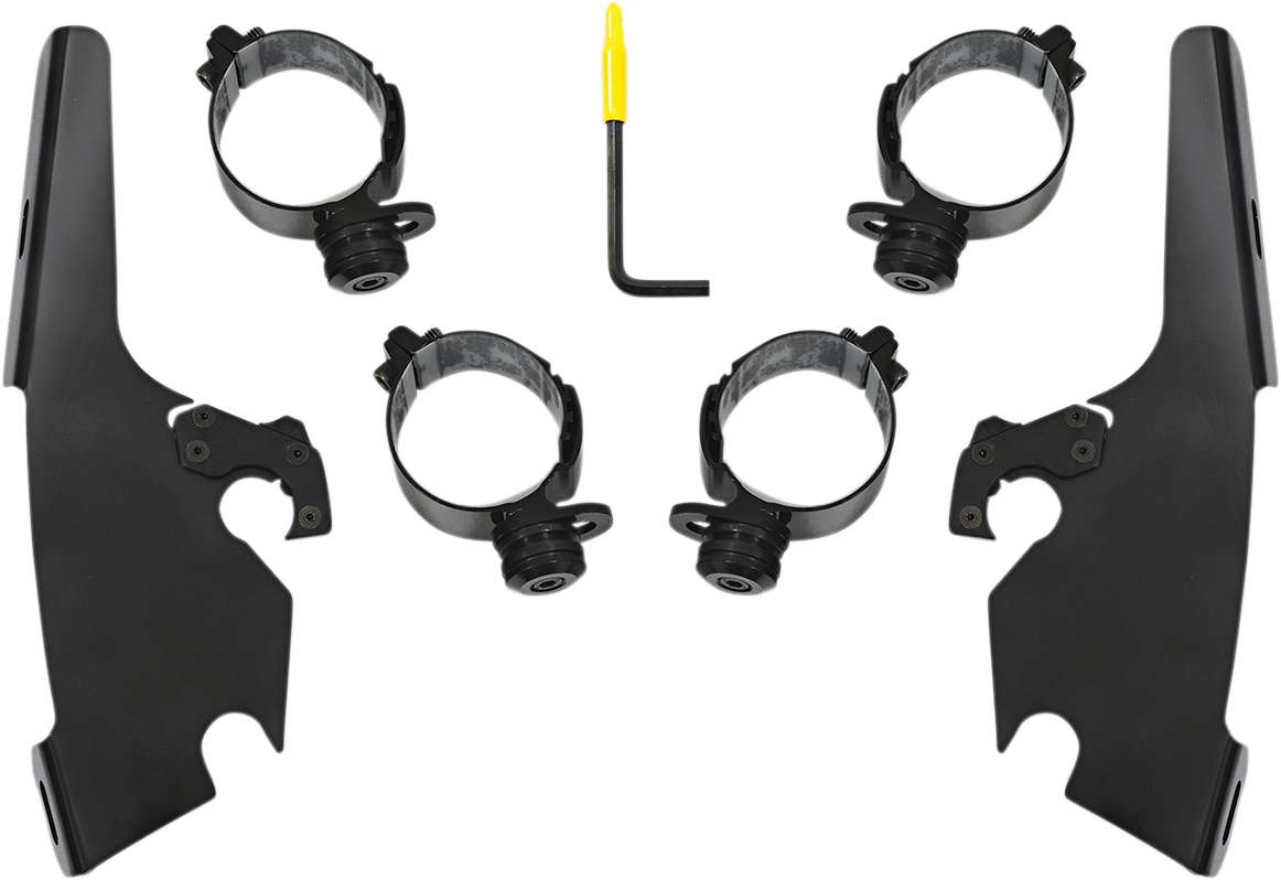 Memphis Shades Fats/Slim Mounting Kit - Black - FLFB