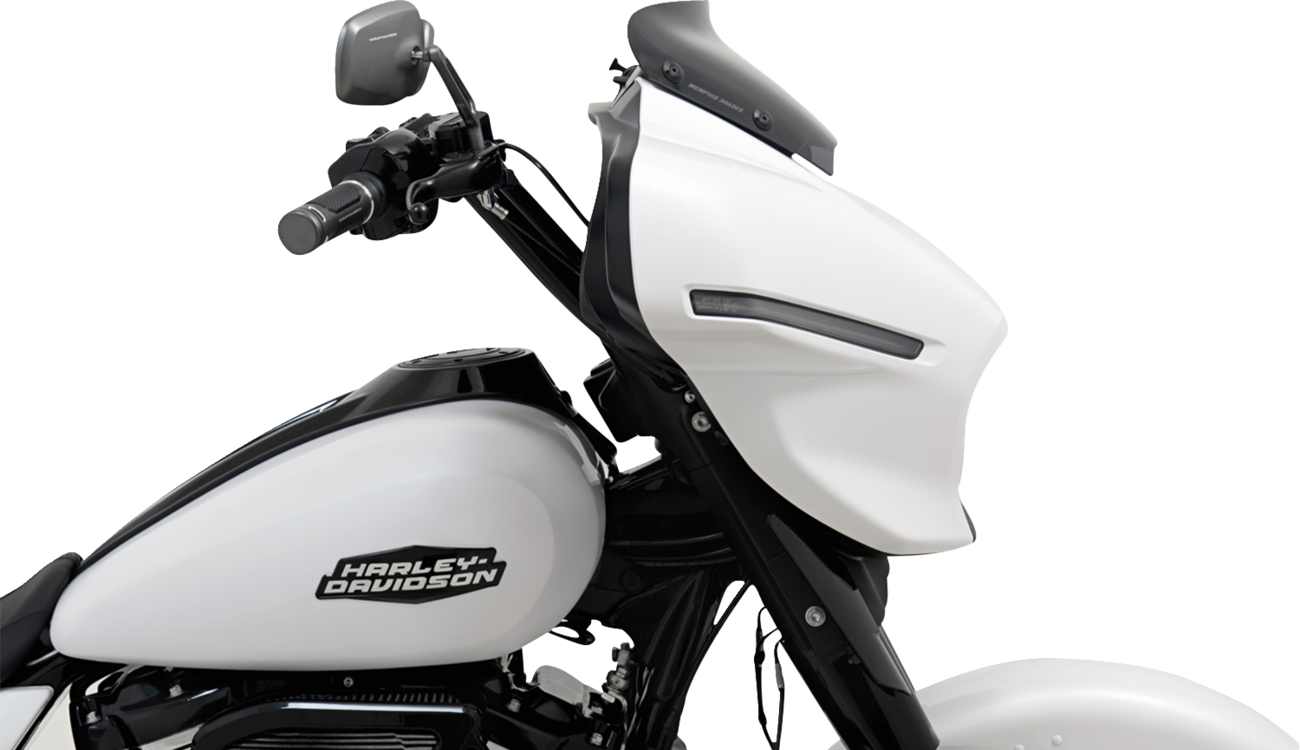 Memphis Shades Spoiler Windshield - 2" - Dark Black Smoke - FLHX