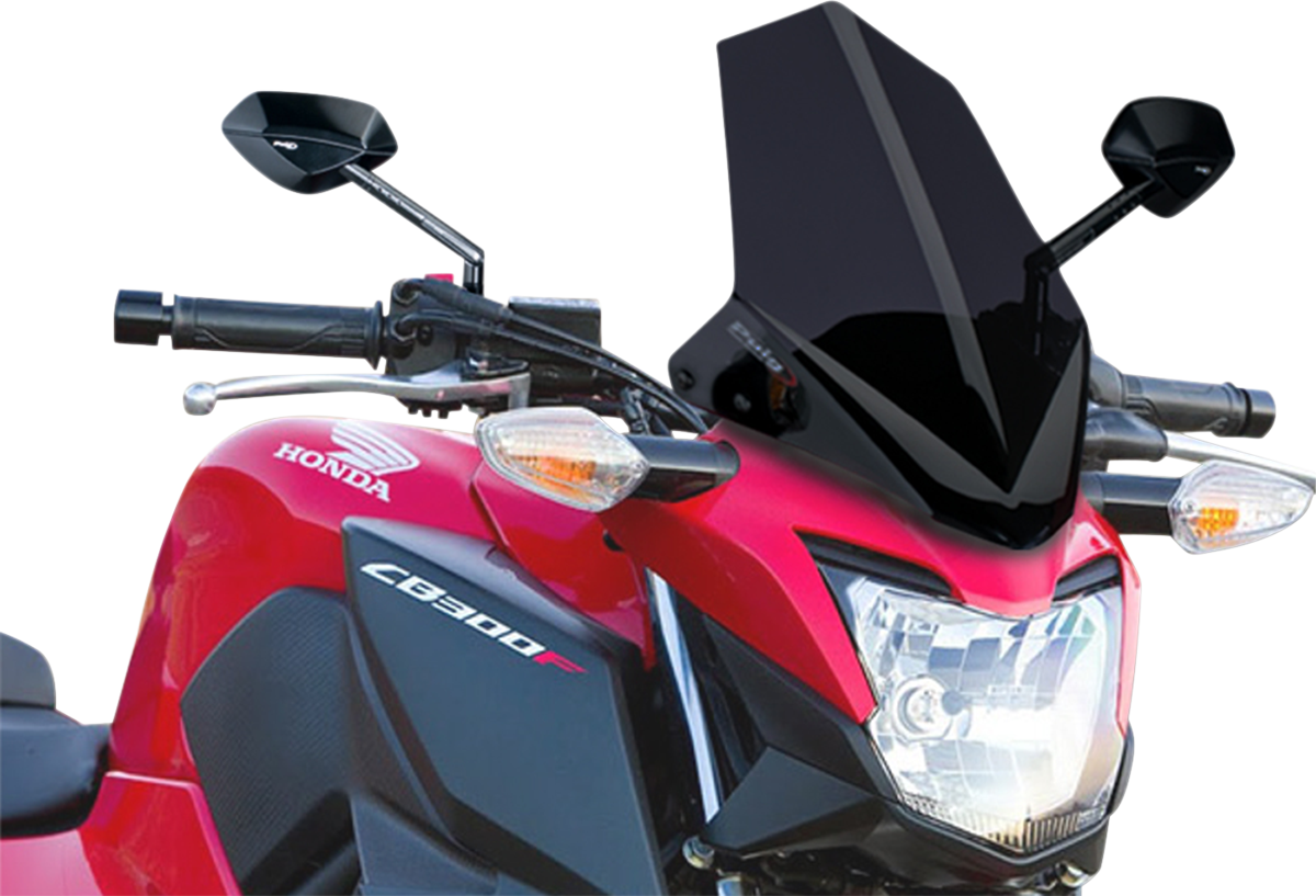 PUIG HI-Tech Parts New Generation Windscreen - 11-5/8" - Dark Smoke - CB300F