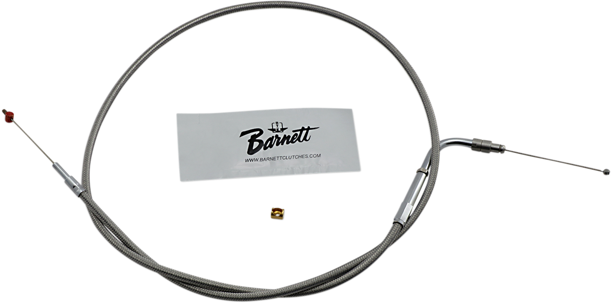 Barnett Stainless Steel Throttle Cable - '02-'07 FLH
