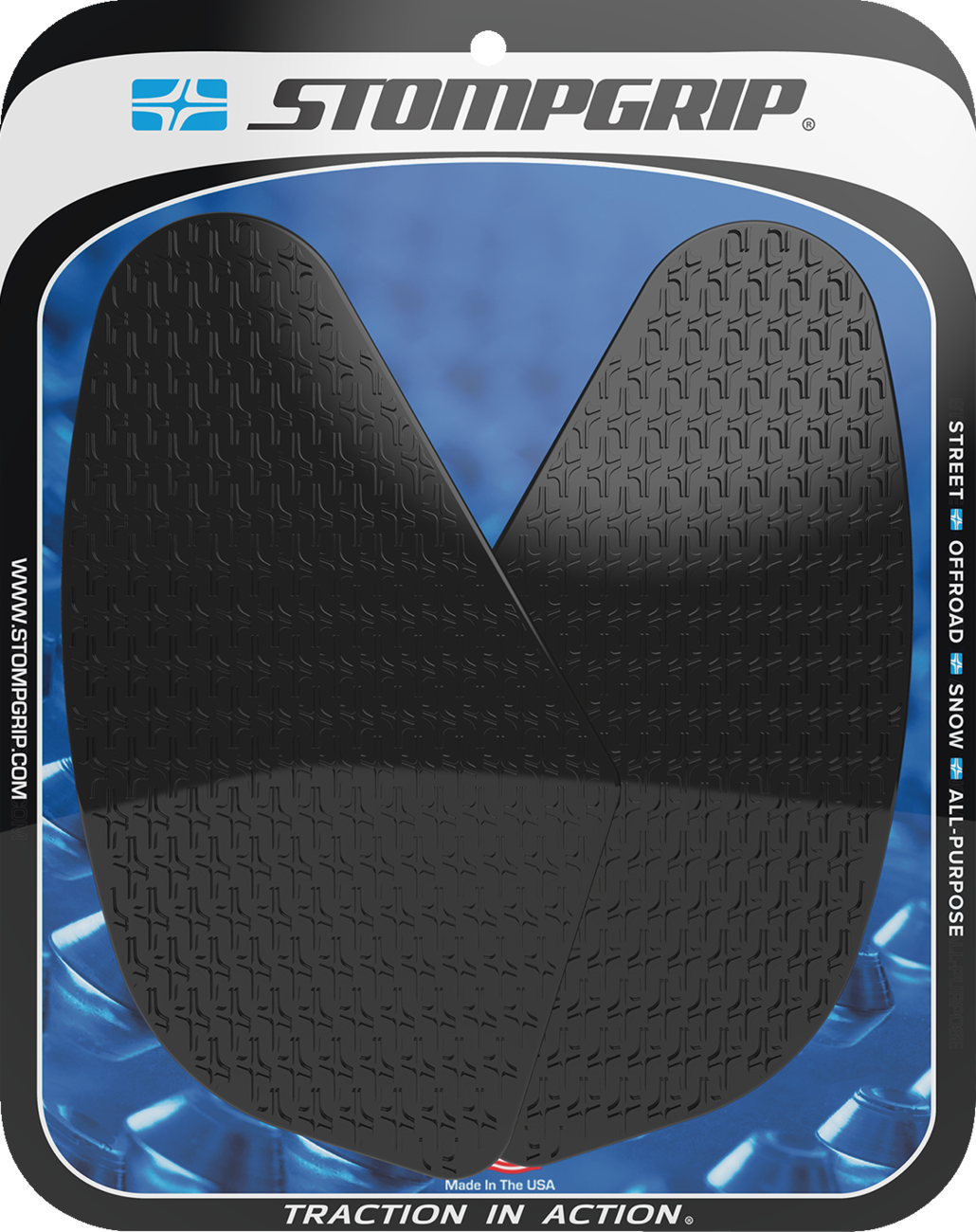 StompGrip Tank Grips - Icon - Black - Yamaha - Tracer '24