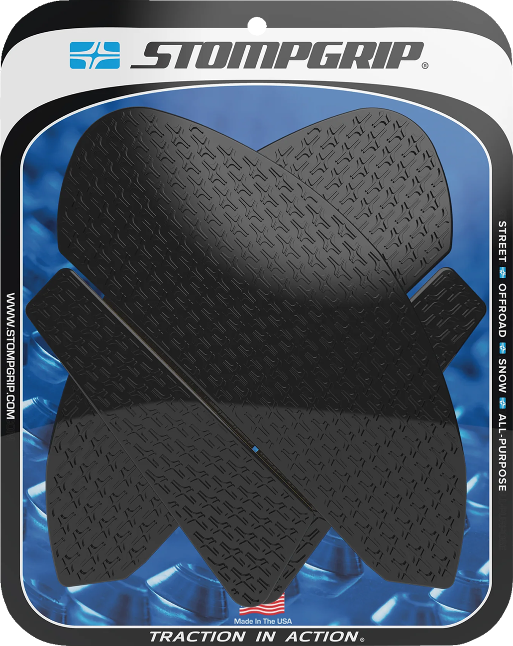 StompGrip Tank Grips - Icon - Black - Yamaha - YZF '22-'25