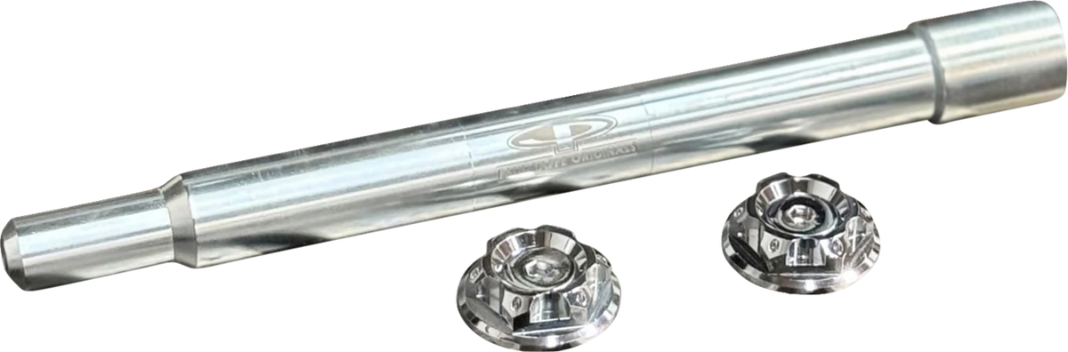Paul Yaffe Bagger Nation Y-Axle With Turret Style Axle Cover Kit - Custom - Front - Chrome - 1"