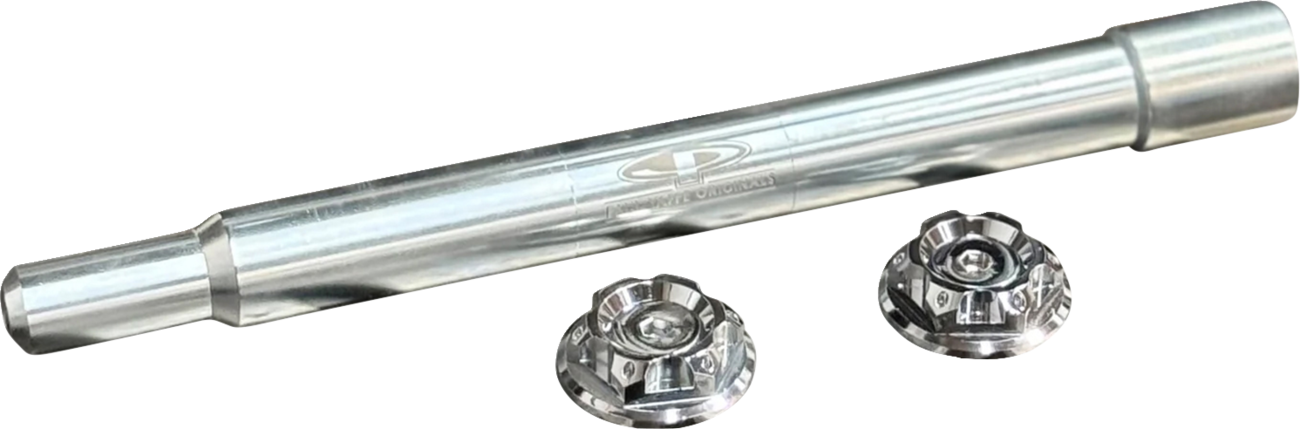 Paul Yaffe Bagger Nation Y-Axle With Turret Style Axle Cover Kit - Custom - Front - Chrome - 1"