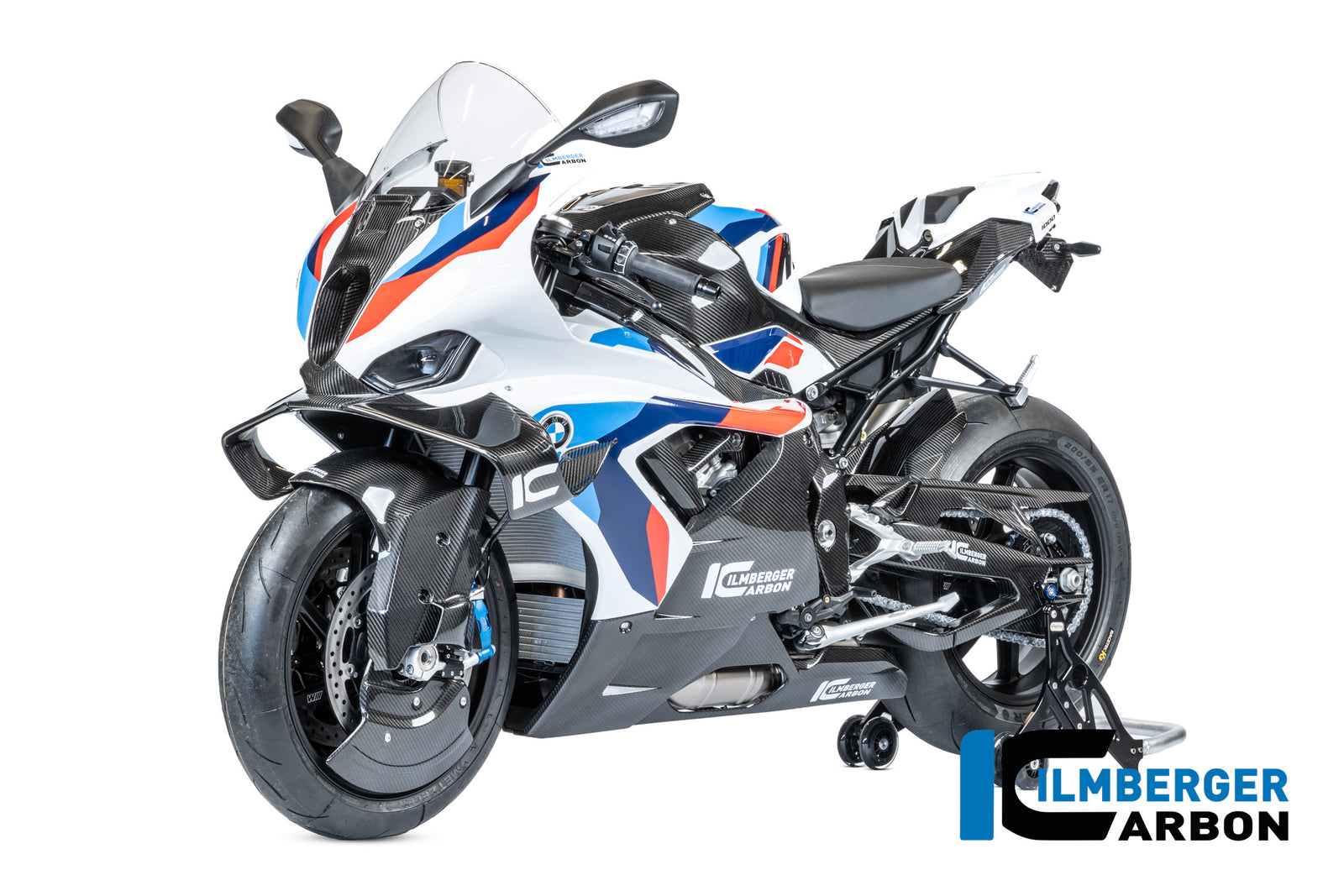 Ilmberger Carbon Lower Side Fairing Kit With Belly Pan BMW M1000RR 2025-2026 - Gloss / Twill
