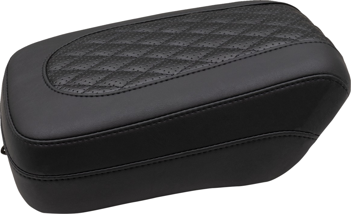 Mustang Squareback Seat - Passenger - Black - Diamond Stitch - Chief '22-'24