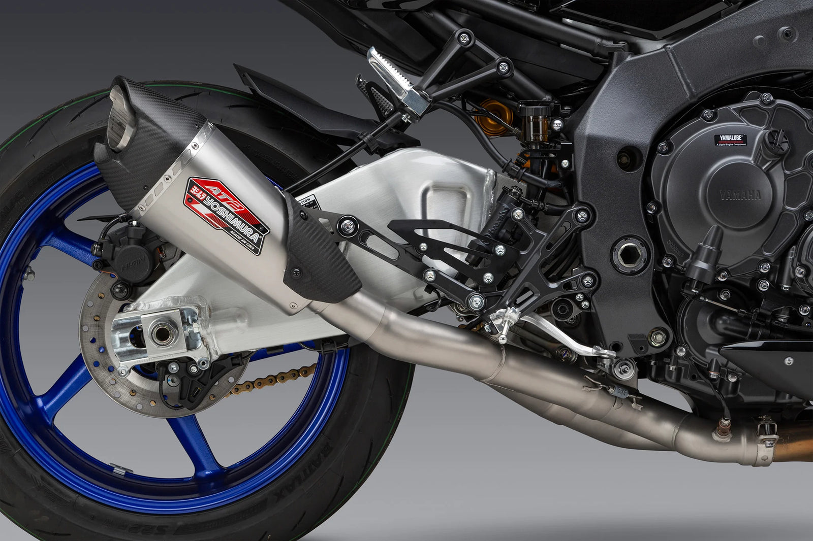 Yoshimura MT-10 22-26 Race AT2 Stainless 3/4 Exhaust, W/ Stainless Muffler