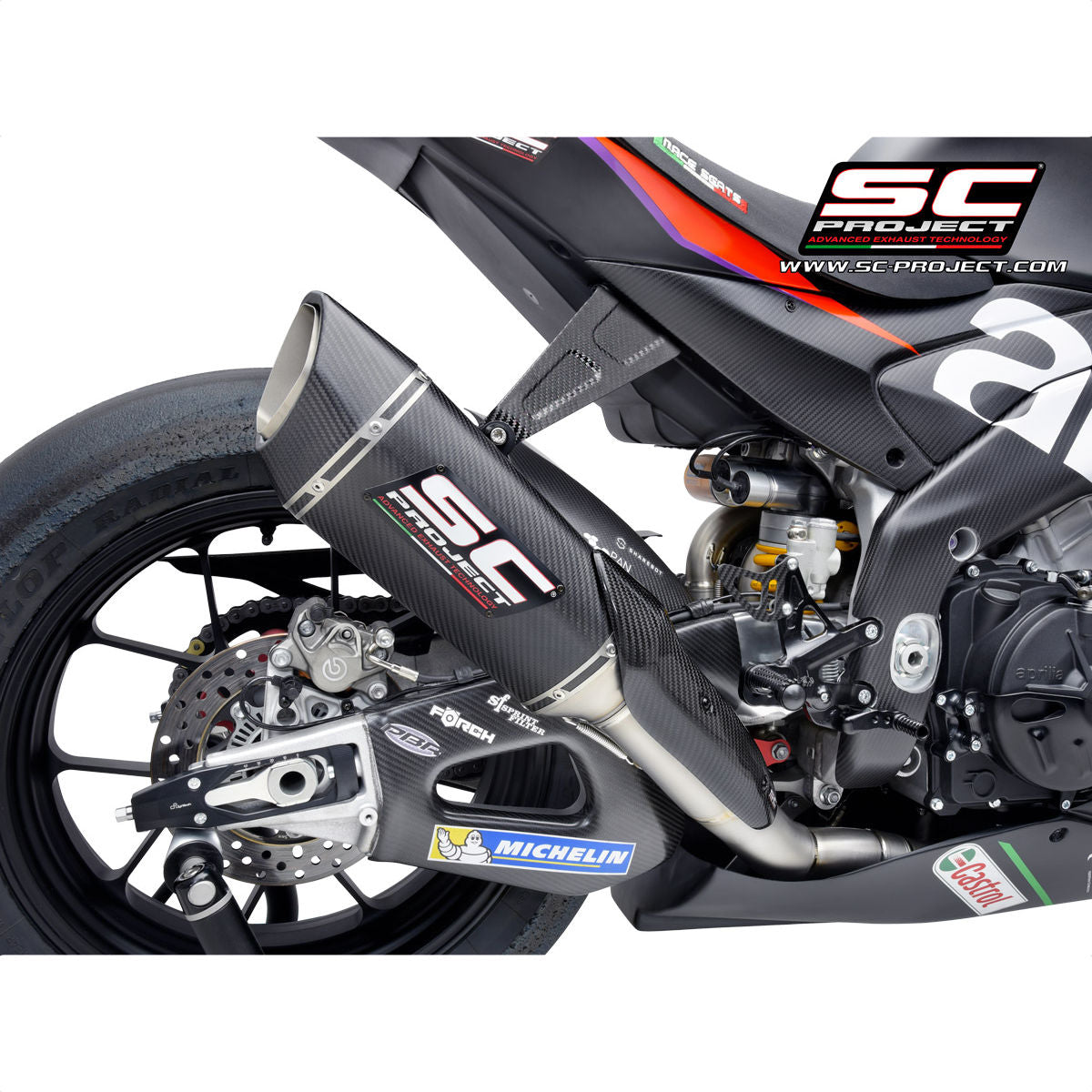 SC Project SC1-R Full Titanium Exhaust System for Aprilia RSV4