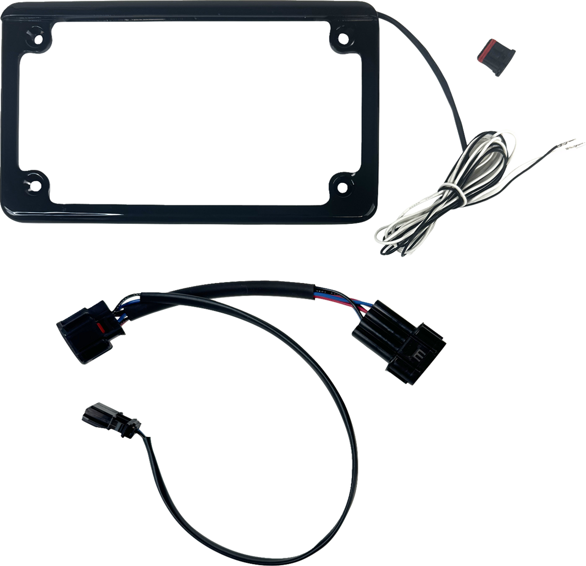 Custom Dynamics Lighted License Plate Frame - Gloss Black - Talon
