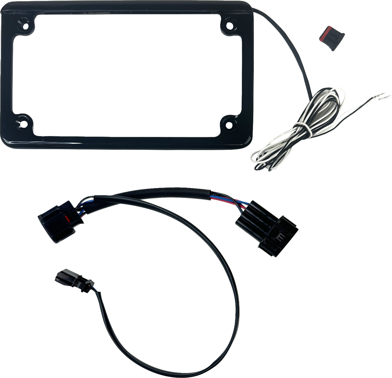 Custom Dynamics Lighted License Plate Frame - Gloss Black - Talon