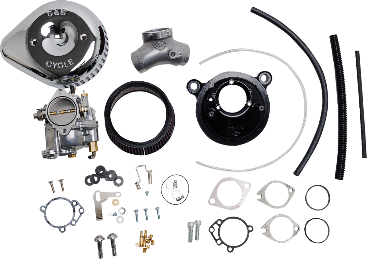 S&amp;S Cycle Super G Carburetor With Stealth Air Cleaner Kit - Chrome - Evolution Big Twin