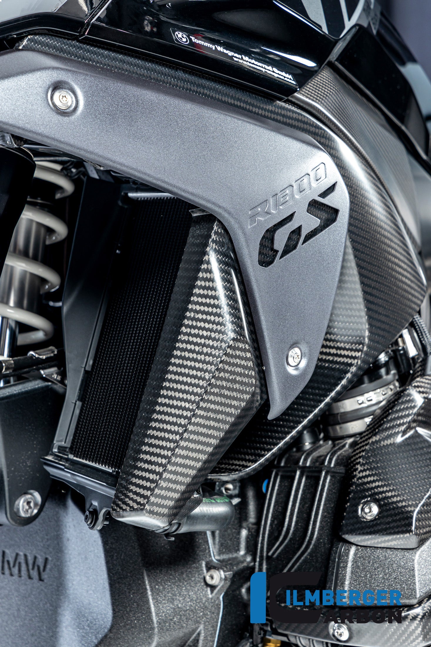 Ilmberger Carbon Air Vent Cover Left BMW R 1300 GS - Matte / Twill