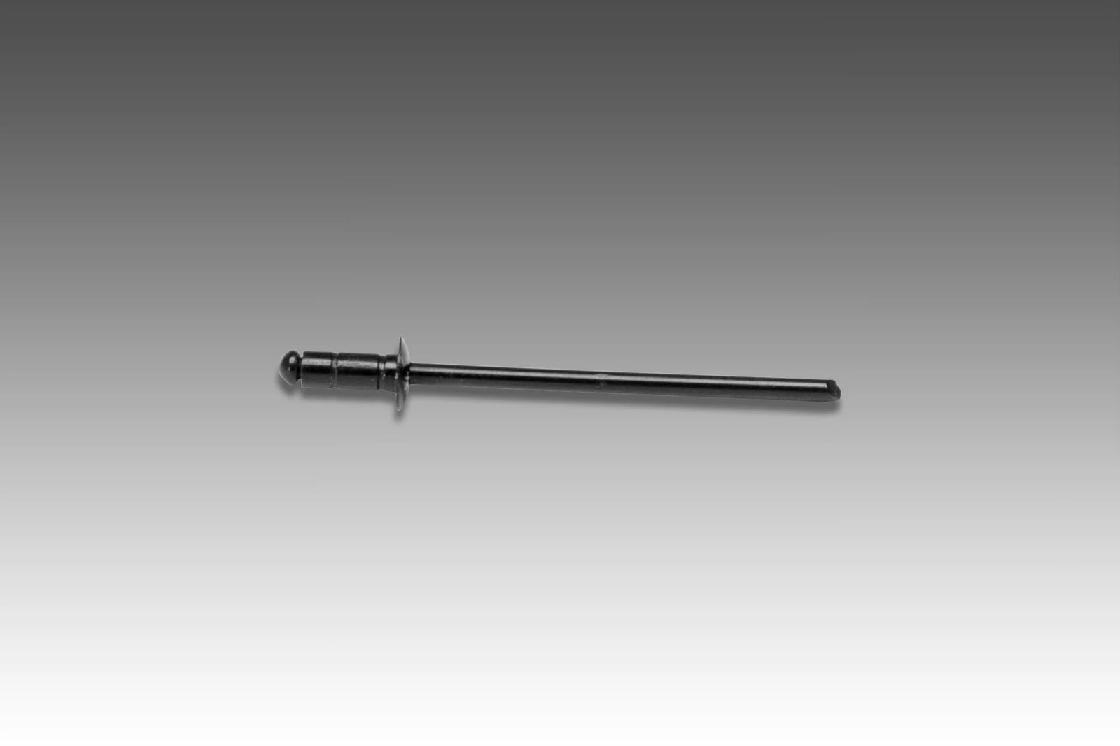 Yoshimura Aluminum Black Rivet For Muffler Name Badge 1/8 In. (Sold Each)