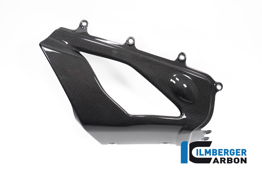 Ilmberger Carbon Exhaust Cover On The Right Belly Pan Ducati Panigale V4 S From 2022 - Gloss / Plain